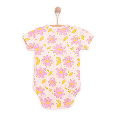 HelloBaby Çiçek Desenli Kısa Kol Body
