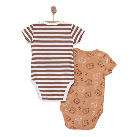 HelloBaby Erkek 2li Kısa Kol Body Erkek Bebek