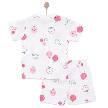 HelloBaby Kız Kısa Kol Pijama Takımı Kız Bebek