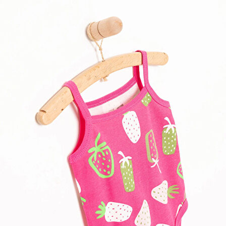 HelloBaby Çilek İp Askılı Body