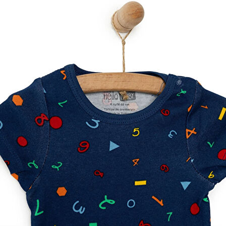 HelloBaby Erkek Kısa Kol Body Erkek Bebek