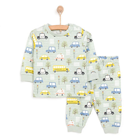 HelloBaby Erkek Uzun Kol Pijama Takımı Erkek Bebek