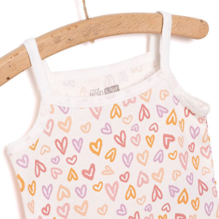 HelloBaby Kız İp Askılı Body Kız Bebek