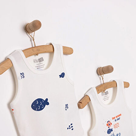 HelloBaby Erkek 2li Atlet Body Erkek Bebek