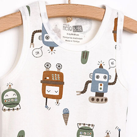 HelloBaby Erkek Atlet Body Erkek Bebek