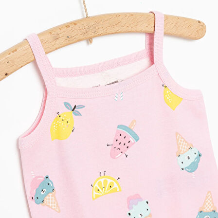 HelloBaby Kız İp Askılı Body Kız Bebek