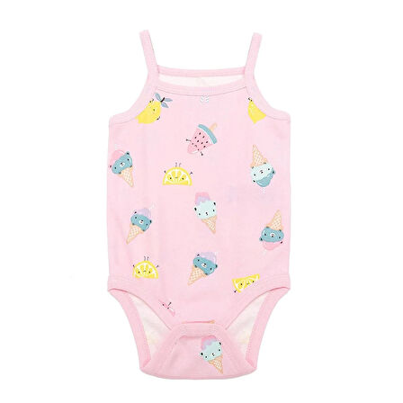 HelloBaby Kız İp Askılı Body Kız Bebek