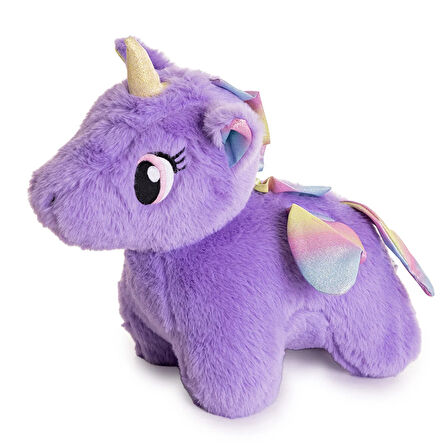Little Dreams Oyuncaklı Yastık Polar Unicorn Figürlü Mor