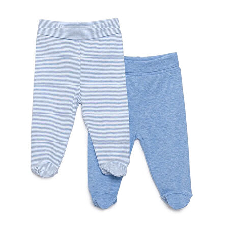 HelloBaby Unisex 2li Patikli Alt Ribana Bej