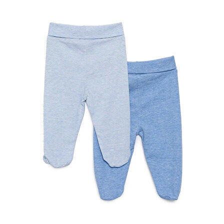HelloBaby Unisex 2li Patikli Alt Ribana Bej