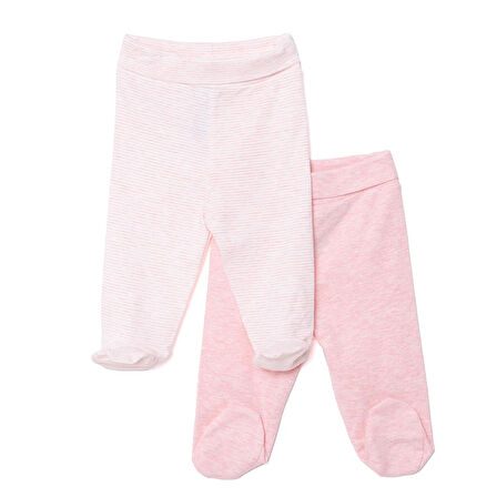 HelloBaby Unisex 2li Patikli Alt Ribana Bej