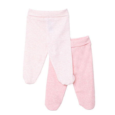 HelloBaby Unisex 2li Patikli Alt Ribana Bej