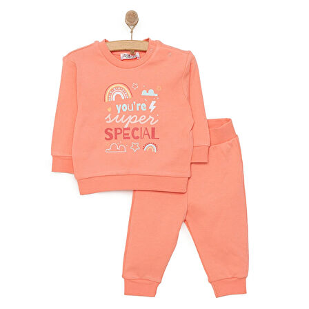 HelloBaby Basic Kız Special Baskılı Eşofman Takımı Kız Bebek