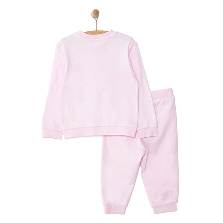 HelloBaby Basic Kız Slogan Baskılı Eşofman Takımı Kız Bebek