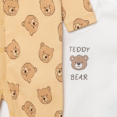 HelloBaby Erkek Tulum-Body-Şapka Erkek Bebek