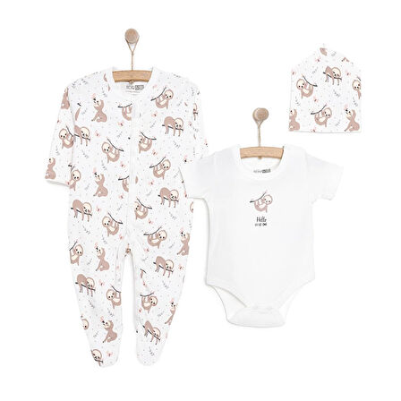 HelloBaby Yenidoğan Tulum-Body-Şapka