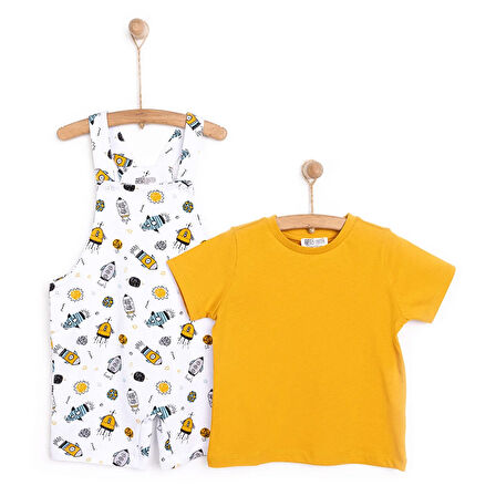 HelloBaby Basic Şort Salopet-Tshirt
