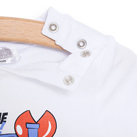 HelloBaby Basic Erkek Yengeç Baskılı Şortlu Takım Erkek Bebek