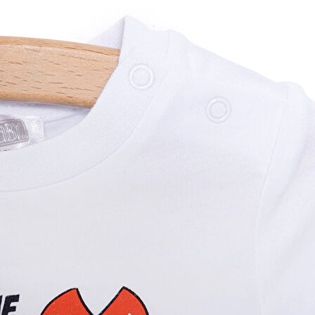 HelloBaby Basic Erkek Yengeç Baskılı Şortlu Takım Erkek Bebek