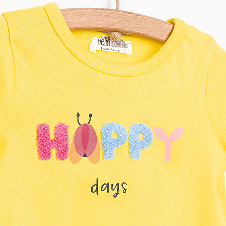 HelloBaby Motto Girl Tshirt-Tayt