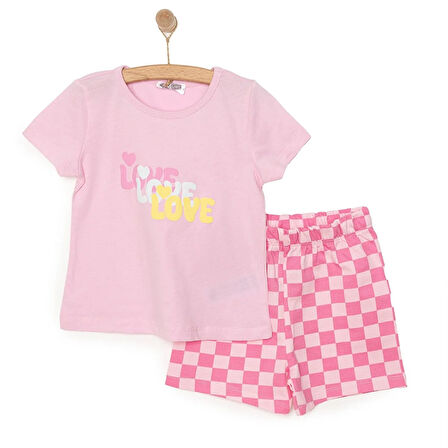 HelloBaby Motto Girl Kız Tshirt-Şort Kız Bebek