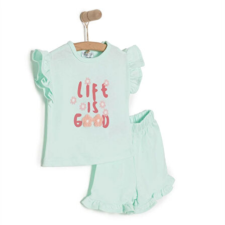 HelloBaby Motto Girl Tshirt-Şort