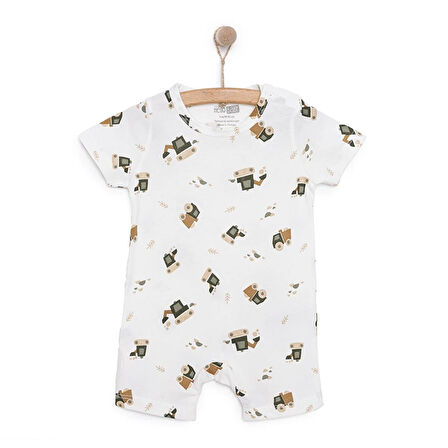 HelloBaby Yenidoğan Erkek Kısa Tulum Erkek Bebek