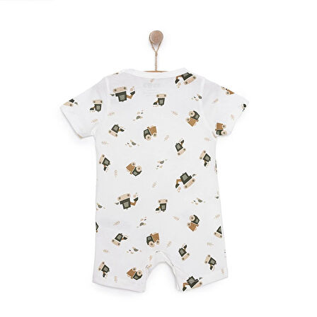 HelloBaby Yenidoğan Erkek Kısa Tulum Erkek Bebek