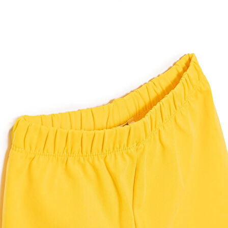 HelloBaby Unisex Basic Şort Reçme Paça Ekru