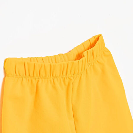 HelloBaby Unisex Basic Şort Reçme Paça Ekru