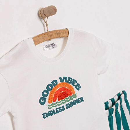 HelloBaby Motto Boy Erkek Tshirt-Şort Erkek Bebek