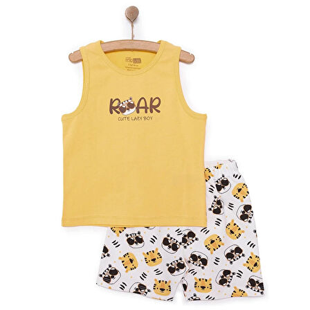 HelloBaby Basic Erkek Kaplan Baskılı Atlet-Şort Erkek Bebek