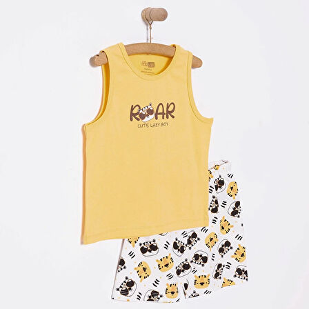 HelloBaby Basic Erkek Kaplan Baskılı Atlet-Şort Erkek Bebek