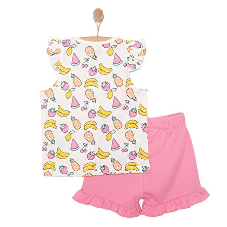 HelloBaby Basic Kız Meyve Desenli Atlet-Şort Kız Bebek