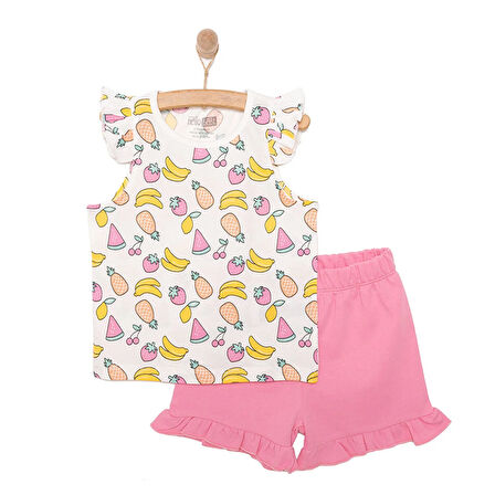 HelloBaby Basic Kız Meyve Desenli Atlet-Şort Kız Bebek