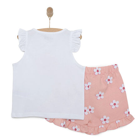 HelloBaby Basic Kız Papatya Baskılı Atlet-Şort Kız Bebek