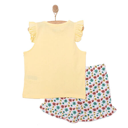 HelloBaby Basic Kız Yaz Çiçekleri Baskılı Atlet-Şort Kız Bebek