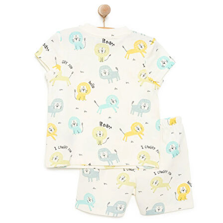 HelloBaby Erkek Bisiklet Yaka Kısa Kol Pijama Takımı