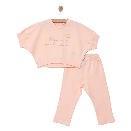 Bebetto Pink Pear Kız Tshirt-Pantolon Kız Bebek