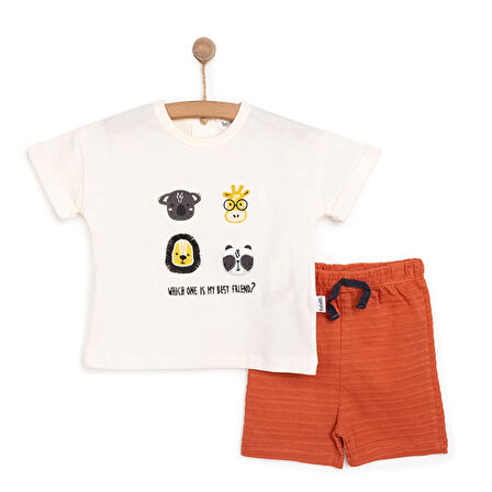 Bebetto Good Adventure Erkek Tshirt-Şort Erkek Bebek