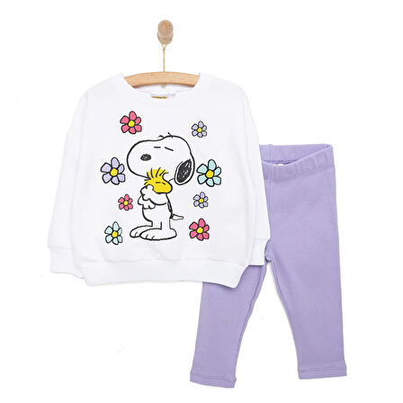 Snooze baby Snoopy Snoopy Kız Sweatshirt - Tayt Kız Bebek