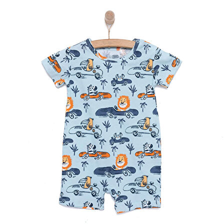 HelloBaby Erkek Kısa Tulum Erkek Bebek