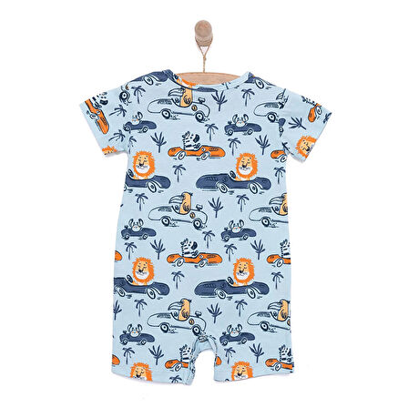 HelloBaby Erkek Kısa Tulum Erkek Bebek