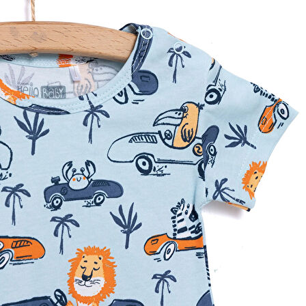 HelloBaby Erkek Kısa Tulum Erkek Bebek