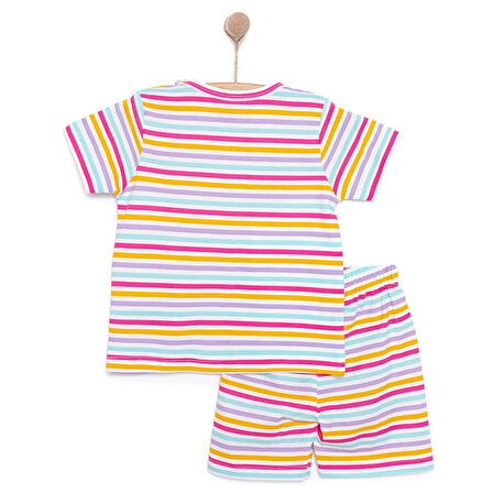 HelloBaby Kız Kısa Kol Pijama Takımı Kız Bebek