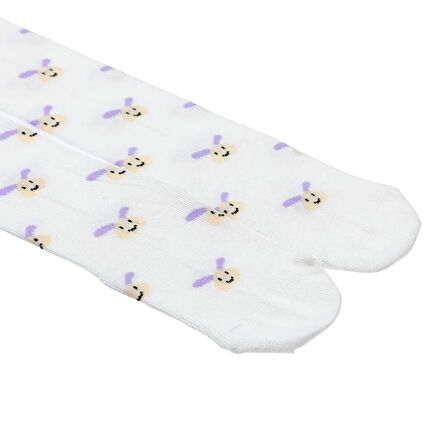 HelloBaby Tavşan Desenli Külotlu Çorap Kız Bebek