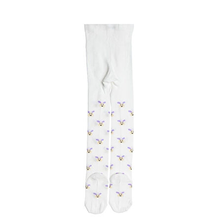 HelloBaby Tavşan Desenli Külotlu Çorap Kız Bebek