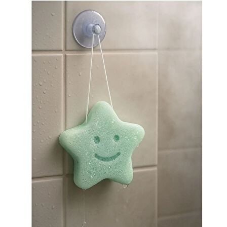 baby plus Yıldız Şekilli Konjac Banyo Süngeri 2'li