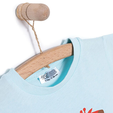 HelloBaby Basic Zürafa Desenli Tshirt Erkek Bebek