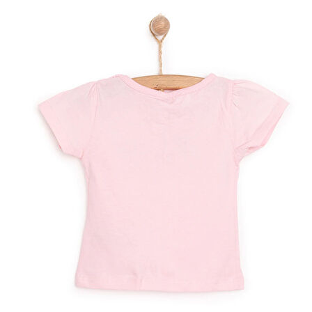 HelloBaby Basic Happy Baskılı Tshirt Kız Bebek